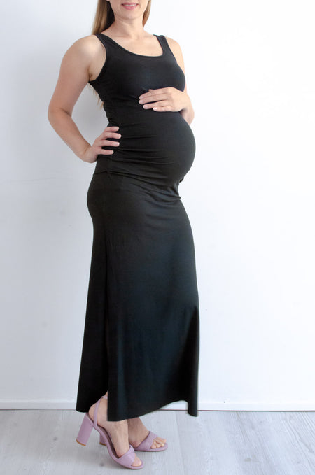 Obleka za dojenje in nosečnost - temno zelena