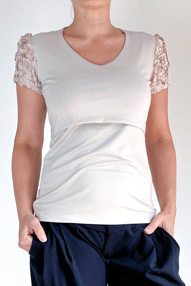 Majica za dojenje - glow rokavi