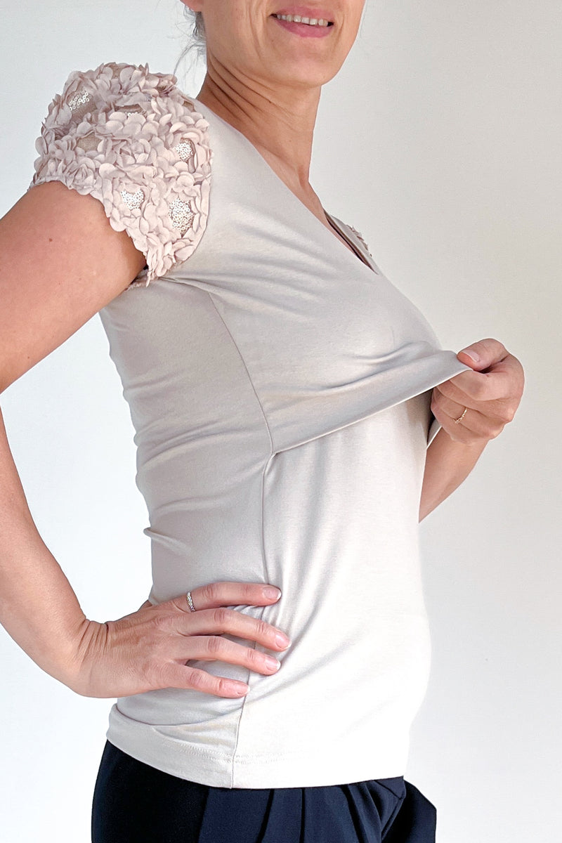 Majica za dojenje - glow rokavi