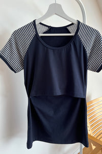 majica za dojenje s kratkimi rokavi