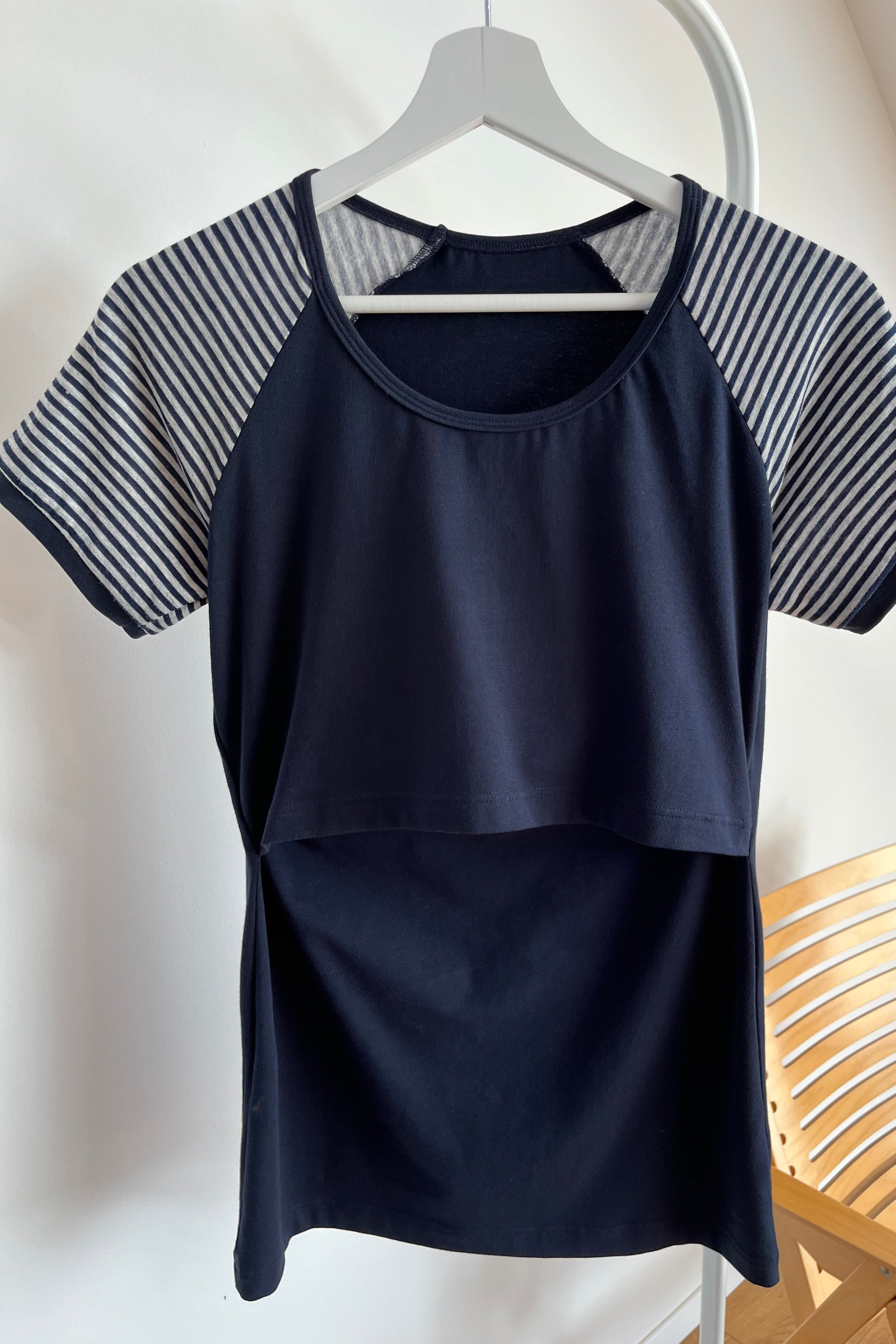 majica za dojenje s kratkimi rokavi