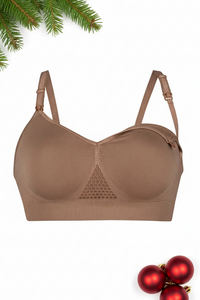 Nedrček za dojenje in nosečnost brezšivni z blazinicami