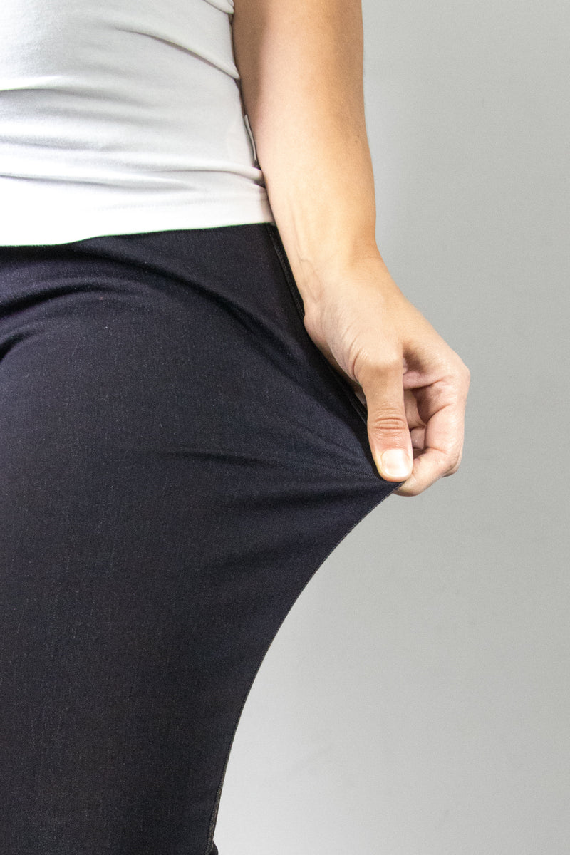 Nosečniške hlače - jeans - indigo modre