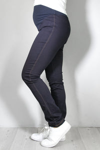 Nosečniške hlače - jeans - indigo modre