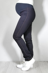 Nosečniške hlače - jeans - indigo modre