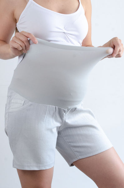 Nosečniške kratke hlače - jeans - svetle