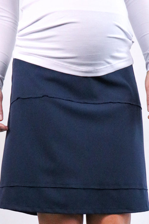 Nosečniško krilo elegantno - temno modro - unikat