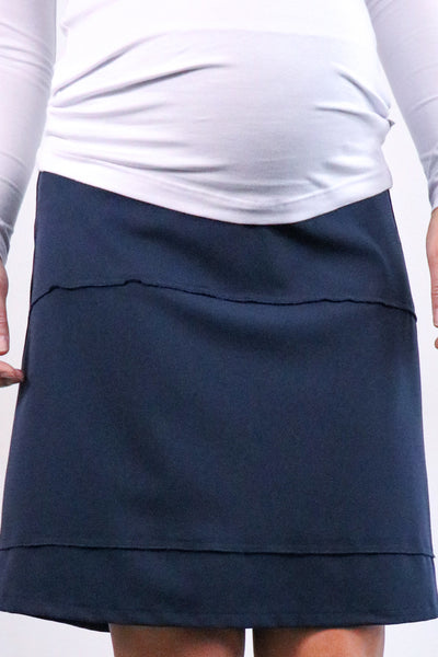 Nosečniško krilo elegantno - temno modro - unikat