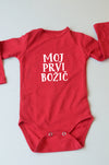 Otroški bodi - rdeč