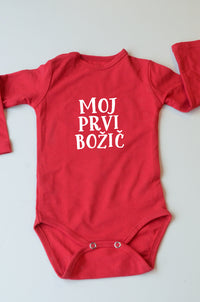 Otroški bodi - rdeč