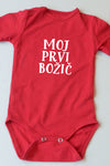 Otroški bodi - rdeč