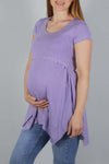 Tunika za dojenje in nosečnost - vijola trikotniki