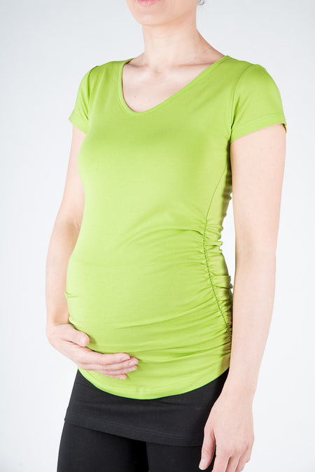 Tunika za dojenje in nosečnost - krem - s čipko