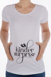 Nosečniška majica z napisom - Kinder surprise