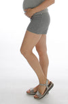 Nosečniške kratke hlače - trenirka - siva