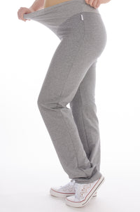 Nosečniška trenirka basic basic - spodnji del - siva