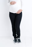 Nosečniške hlače jeans - slimfit - črne
