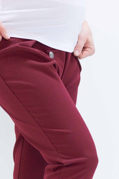 Nosečniške hlače - z gumbom