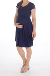 Obleka za nosečnost in dojenje - temno modra