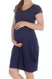 Obleka za nosečnost in dojenje - temno modra