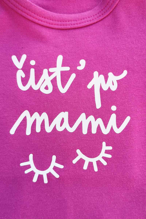 Otroški bodi z napisom "Čist` po mami" - 56