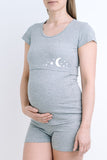 Pižama za nosečnost in dojenje - zgornji del - kratek rokav