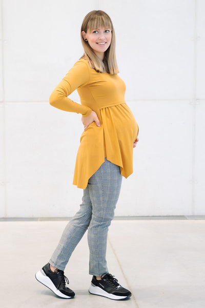 Tunika za dojenje in nosečnost - rumena