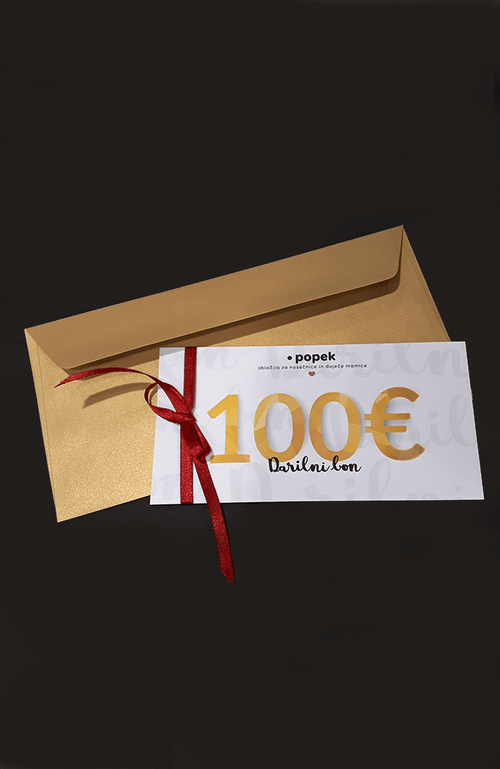 popek darilni bon za nosečnice in doječe mamice 100 euro