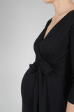 Obleka za nosečnost in dojenje - 3/4 rokav - viskoza z elastanom