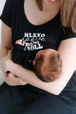 Spalna srajca za nosečnost in dojenje z napisom 