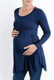 tunika-za-dojenje-temno-modra-popek-v-nosecnosti
